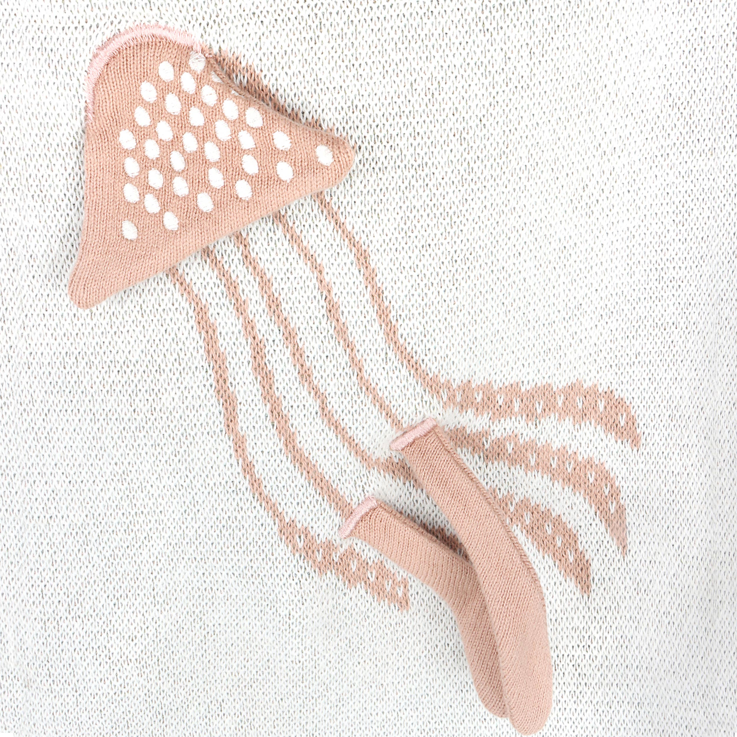 Ocean Jellyfish 3D - Organic Jacquard Knit Baby Blankets