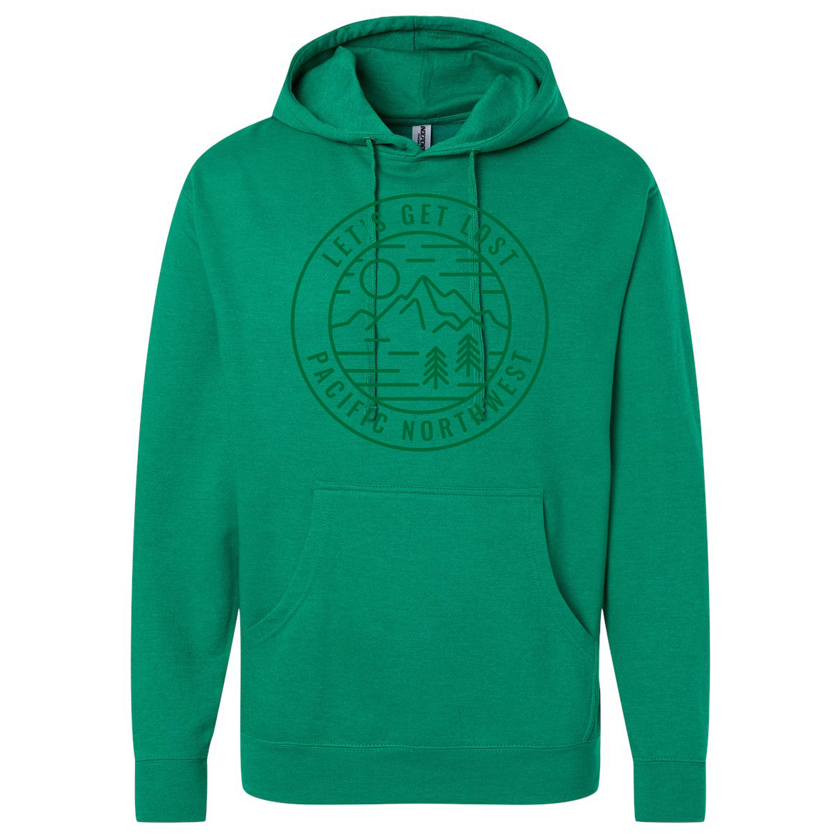 Circle Sun-Mtn-Trees -  Pullover Hoodie Sweatshirt