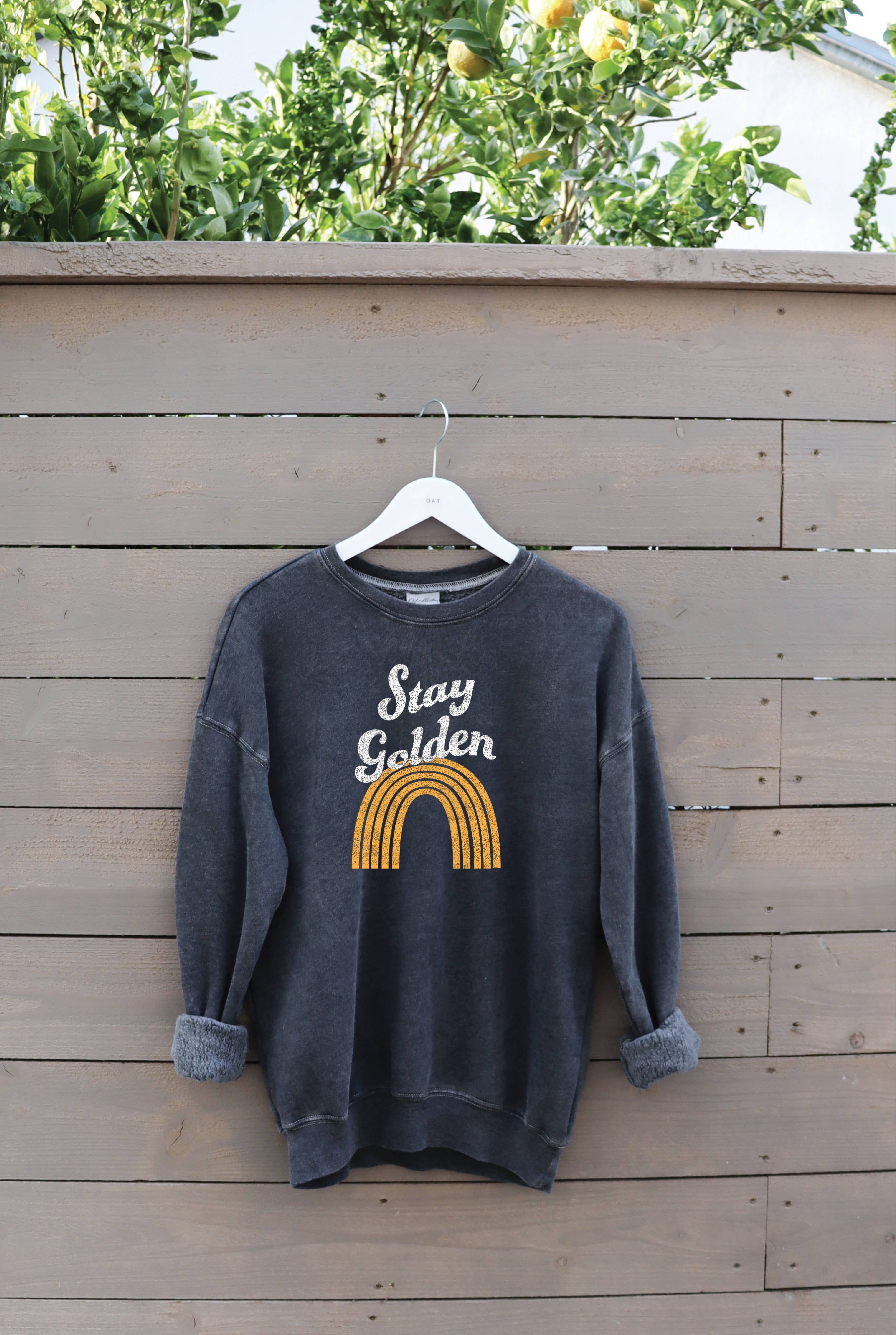 STAY GOLDEN Mineral Graphic Sweatshirt